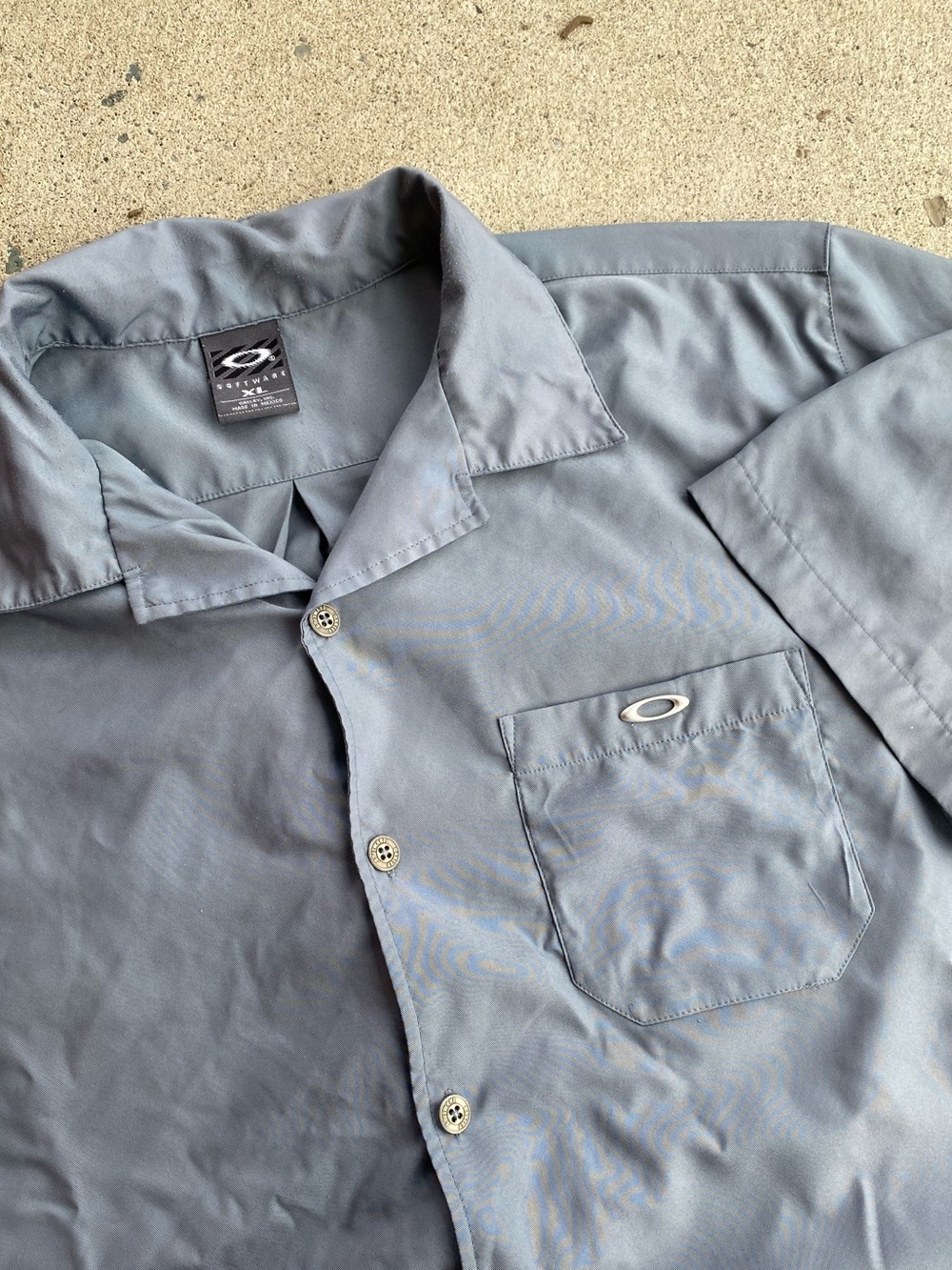 Grey Oakley Software Button-Up Shirt
